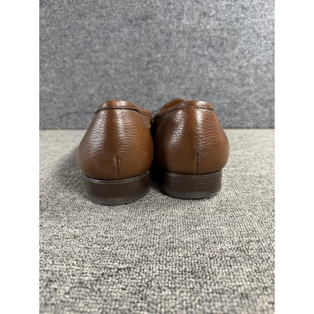 Alan Payne Shoes Mens 12 A Brown Genuine Lizard Leather Loafer Slip On Dress